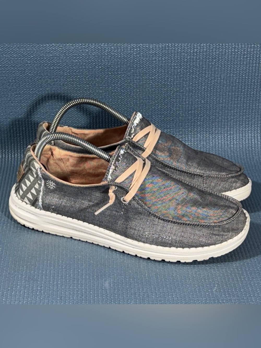 Hey Dude Women’s Wendy Boho Grey Slip On Shoes Size 10